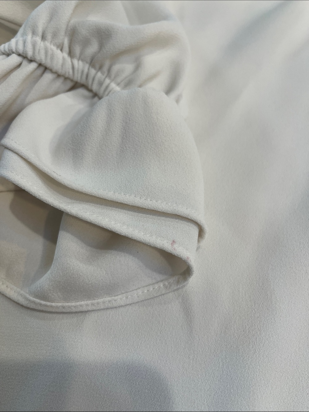 J. Crew Cream Ruffle-Neck Blouse - Picture 4 of 4